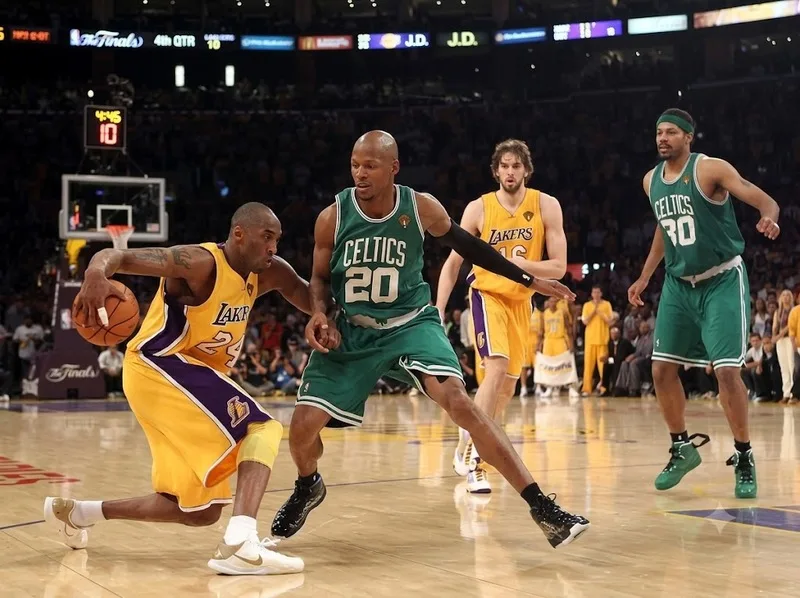 Cuộc đối đầu giữa Boston Celtics và Los Angeles Lakers là một trong những màn cạnh tranh kinh điển nhất NBA.
